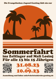 Sommerfahrt 2023 Plakat