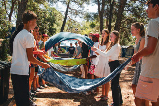 Gruppenspiel auf der Sommerfahrt 2023