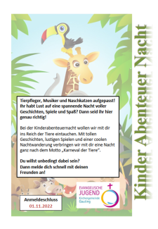 Deckblatt KinderAbenteuerNacht