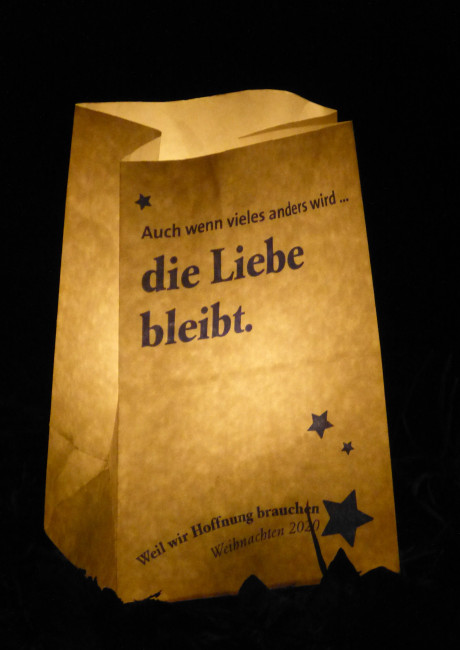 Windlicht - die Liebe bleibt